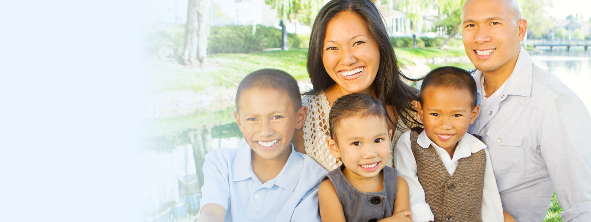 family smiling